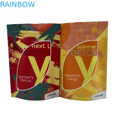 방습 지퍼는 식품 차 커피 패키징을 위한 팁을 견딥니다