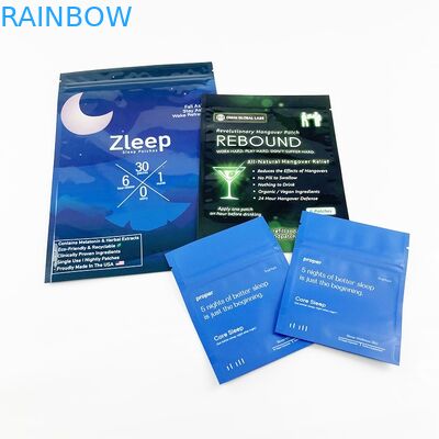 미생물에 의해 분해된 포일 크라프트지 종이 조각 샤쉐 에어백 화장품 샘플 3은 실드백을 측면을 댑니다