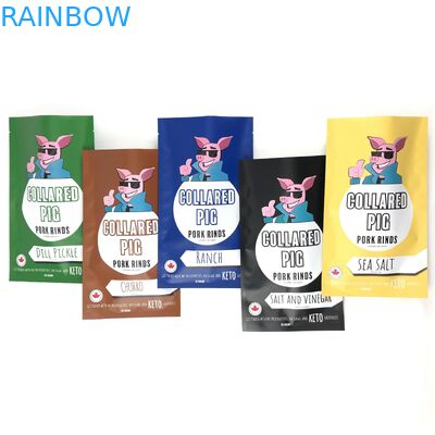 플라스틱 마일라가 팁 위로 세우는 인도 대마를 패키징하는 35g 식품 마일라 봉지를 특화하세요