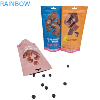 보따리를 꾸리는 빛깔 식품은 식품 등급 라미네이트된 알루미늄 호일 마일라 지프 잠금 장치 가방을 견딥니다