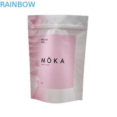 인쇄된 주문 로고는 지플락 주머니 바다 소금/액체 비누/바디 스크럽 포장을 위로 서 있습니다