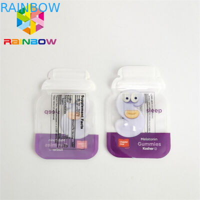 인쇄된 관례는 Mylar 부대 3.5g 자필 홀로그램 Ziplock 특별한 모양 부대 커트 Mylar 죽습니다