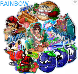 소프트 터치 식용 식품 포장 부대 3.5g 과자 특별한 모양은 Mylar 부대 커트 죽습니다