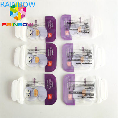 소프트 터치 식용 식품 포장 부대 3.5g 과자 특별한 모양은 Mylar 부대 커트 죽습니다