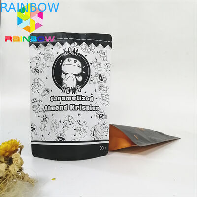 3.5g Mylar 지플락은 사탕 감미로운 건빵 패킹을 위한 관례에 의하여 인쇄된 방습을 자루에 넣습니다