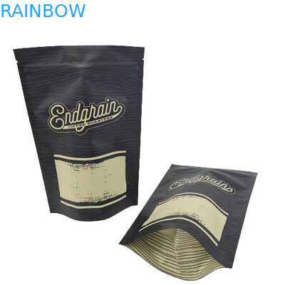 당신의 로고와 함께 하얀 얼어붙은 지플록식 가방 냄새 증명을 패키징하는 커피 차