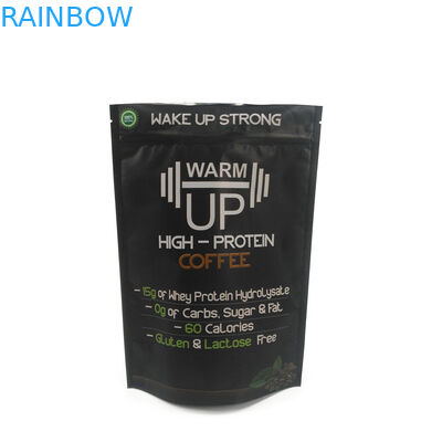 당신의 로고와 함께 하얀 얼어붙은 지플록식 가방 냄새 증명을 패키징하는 커피 차