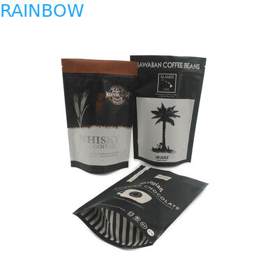 당신의 로고와 함께 하얀 얼어붙은 지플록식 가방 냄새 증명을 패키징하는 커피 차