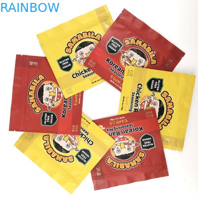 가방 3.5g 7g를 패키징하는 알루미늄 광택이 나는 홀로그래프 쿠키는 팁을 견딥니다