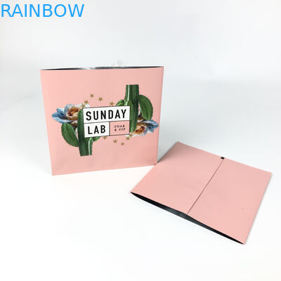 핑크색 환기 마일라 에어백 인쇄 중심 밀폐 파우치 3 측면을 패키징하는 말린 꽃