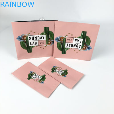 핑크색 환기 마일라 에어백 인쇄 중심 밀폐 파우치 3 측면을 패키징하는 말린 꽃