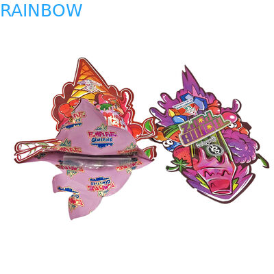 3.5g 7g 사탕 과자 불규칙한 주문 특별한 모양 포장 냄새 증거 Mylar는 부대 커트 죽습니다