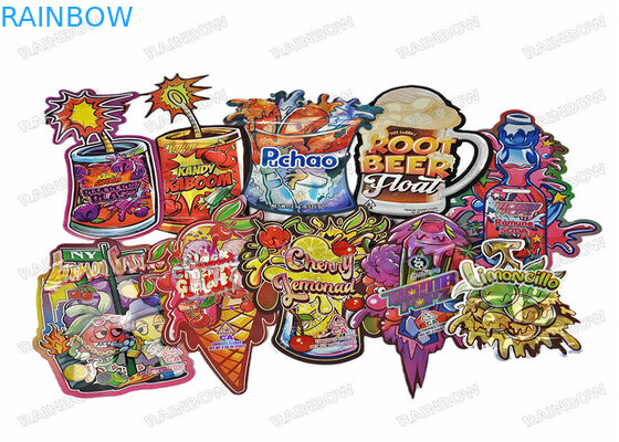 마일라 가방 다이 컷 팁을 패키징하는 홀로그램 맞춘 모양이 형성된 알루미늄 어수룩한 사람 3.5g 식료품