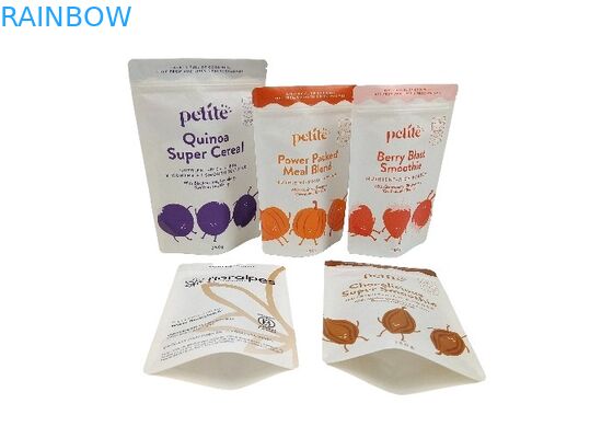 미생물에 의해 분해된 크라프트 지는 백 식품 패키징 작은 주머니를 견딥니다