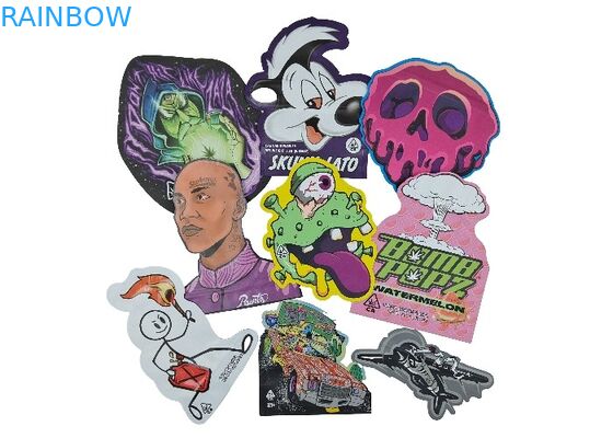 불규칙한 특별한 모양이 형성된 플라스틱 집록 포일 작은 주머니 3.5g 7g 14g를 다이 컷하세요