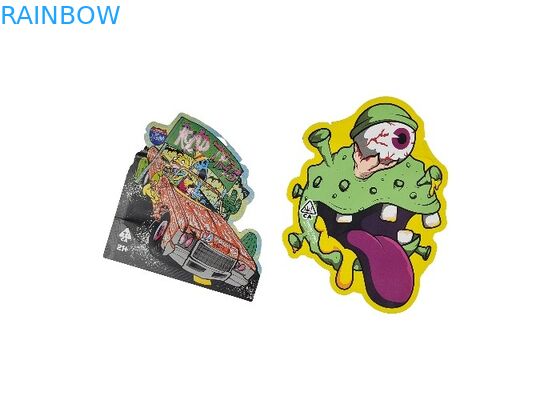 커스텀 로고 장소 UV 인쇄 지프 잠금 장치 마일라 팁은 식품 포장을 위한 가방 본인 히트 실을 다이 컷합니다