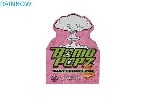 플라스틱 어린이에게 안전한 3.5g 홀로그램 마일라 지플록식 가방은 형성하여진 불규칙한 특정을 다이 컷합니다