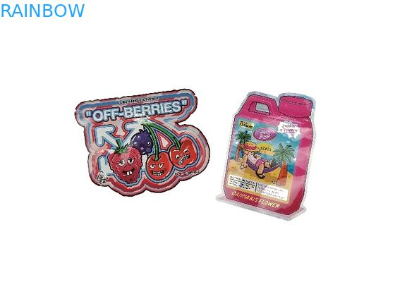 특별한 모양이 형성된 어린이에게 안전한 Zip 잠금 가방 재밀봉할 수 있는 3.5g - 28g 냄새 증명 팁