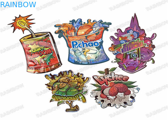 3.5g 식용 디지털 인쇄 식품 포장 서식 가방 Ziplock 냄새 방지 플라스틱 가방