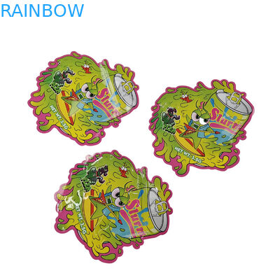 커스텀 모양 지퍼 디지털 프린팅 가방 3.5g 7g 14g 쿠키 알루미늄 필름 Mylar 가방