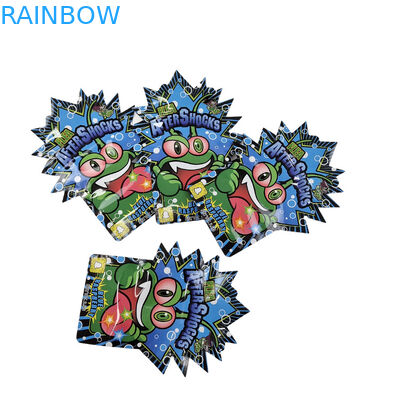 커스텀 모양 지퍼 디지털 프린팅 가방 3.5g 7g 14g 쿠키 알루미늄 필름 Mylar 가방