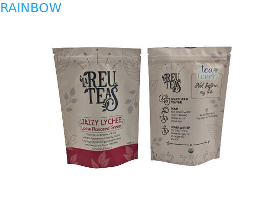디지털 인쇄 4온스 느슨한 차 냄새 방지 플라스틱 가방 서면 매트 완성 가방