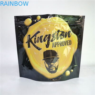 디지털 프린팅 가방 3.5G 1LB 부드러운 터치 홀로그래픽 포스 고 장벽 냄새 방지 어린이 보호 지퍼 서식 가방