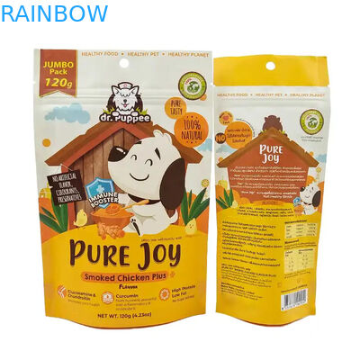 맞춤형 열 밀폐 Kraft 종이 가방을 식용품 재 밀폐 지퍼 서드업 가방을 애완 동물 음식 가방