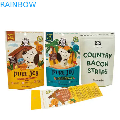 맞춤형 열 밀폐 Kraft 종이 가방을 식용품 재 밀폐 지퍼 서드업 가방을 애완 동물 음식 가방