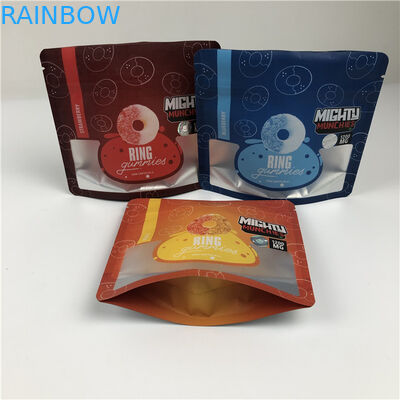 전문 서비스 빛나는 / 매트 인쇄 마무리 고무 식용 Mylar 가방을 가진 디지털 인쇄 된 가방