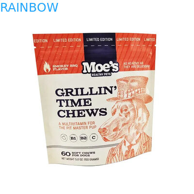 개 먹이 봉투를 위한 눈물 틈이 있는 동물 먹이 봉투