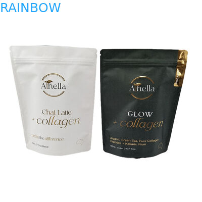 맞춤형 수분 방지 스탠드업 포지 팩트 페이퍼 팩 핫 스탬핑 에코 친화적 냄새 방지 팩 로고