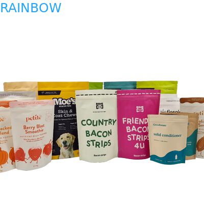 소매 주문형 인쇄물 생분해성 고품질 크래프트 종이 재활용 도이팩 식품 등급 지플록 플라스틱 가방