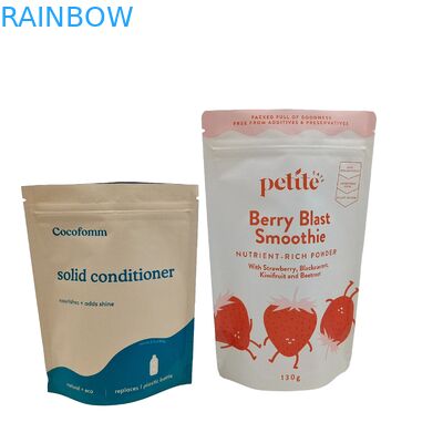 바이오 분해 가능한 서있는 가방 Ziplock 사용자 지정 로고 인쇄 된 Doypack 커피 차 포장 음식 가방