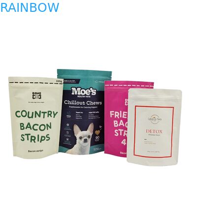 소매 다시 닫을 수 있는 크래프트 종이 가방 100% 생분해성 서식용 가방