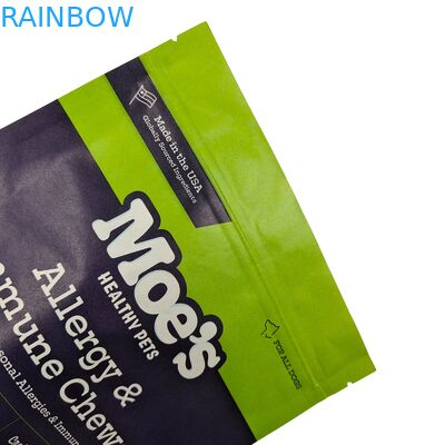 사용자 지정 Ziplock 매트 생분해 가능한 가방 알루미늄 필름 재봉식 식품 등급 커피 콩 차 견과류 간식 Doypack