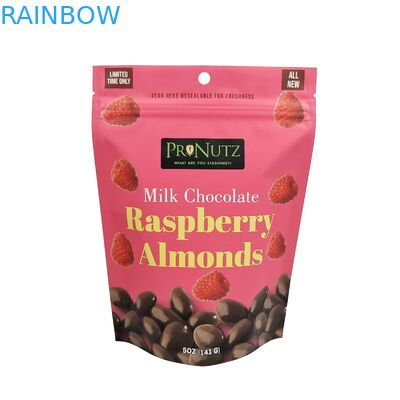 시플록 마일러 가방 캐시우 견과류를 위한 맑은 창문으로 재 닫을 수 있는 플라스틱 지퍼 서식 지퍼 가방