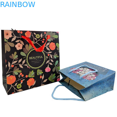 사용자 지정 로고 인쇄 재사용 크래프트 종이 포장지 손잡이 크래프트 종이 포장지 선물 가방