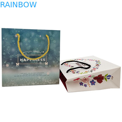 맞춤형 쇼핑용 종이 봉지 로고 인쇄 재활용 가능한 생분해 가능한 갈색 평면 포장 크래프트 종이 봉지