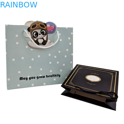 종이 로프 스트링 크래프트 종이 가방 손잡이 로프 가방 맞춤화 색상 접힌 종이 포장