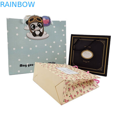 종이 로프 스트링 크래프트 종이 가방 손잡이 로프 가방 맞춤화 색상 접힌 종이 포장