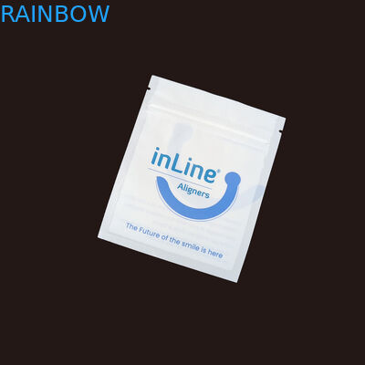 매트 블랙 소형 재사용 Ziplock 포장 가방 맑은 보이지 않는 Aligners 가방 정형 치아 제거자 포장 가방