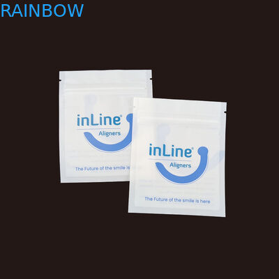 매트 블랙 소형 재사용 Ziplock 포장 가방 맑은 보이지 않는 Aligners 가방 정형 치아 제거자 포장 가방