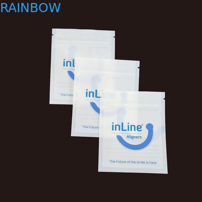 매트 블랙 소형 재사용 Ziplock 포장 가방 맑은 보이지 않는 Aligners 가방 정형 치아 제거자 포장 가방