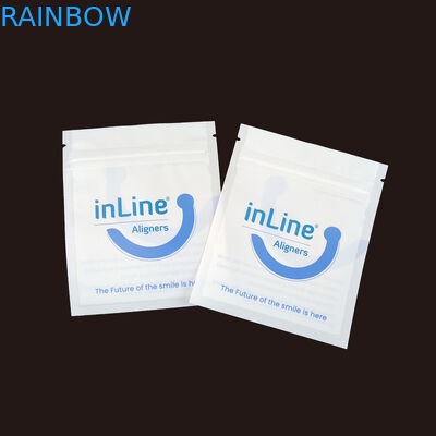 매트 블랙 소형 재사용 Ziplock 포장 가방 맑은 보이지 않는 Aligners 가방 정형 치아 제거자 포장 가방