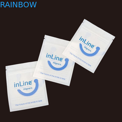 매트 블랙 소형 재사용 Ziplock 포장 가방 맑은 보이지 않는 Aligners 가방 정형 치아 제거자 포장 가방