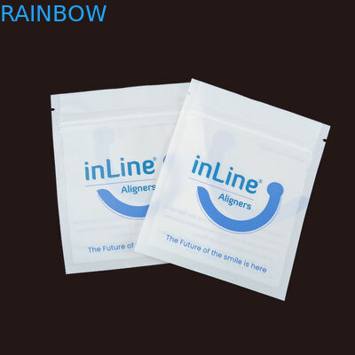 매트 블랙 소형 재사용 Ziplock 포장 가방 맑은 보이지 않는 Aligners 가방 정형 치아 제거자 포장 가방