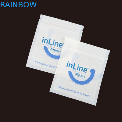 매트 블랙 소형 재사용 Ziplock 포장 가방 맑은 보이지 않는 Aligners 가방 정형 치아 제거자 포장 가방