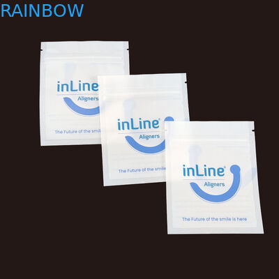 매트 블랙 소형 재사용 Ziplock 포장 가방 맑은 보이지 않는 Aligners 가방 정형 치아 제거자 포장 가방