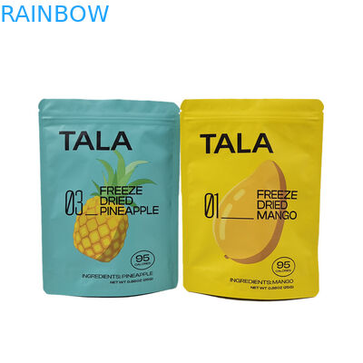 맞춤형 인쇄 플라스틱 스탠드업 간식 망고 파인애플 마른 과일 재 닫을 수 있는 마일러 가방